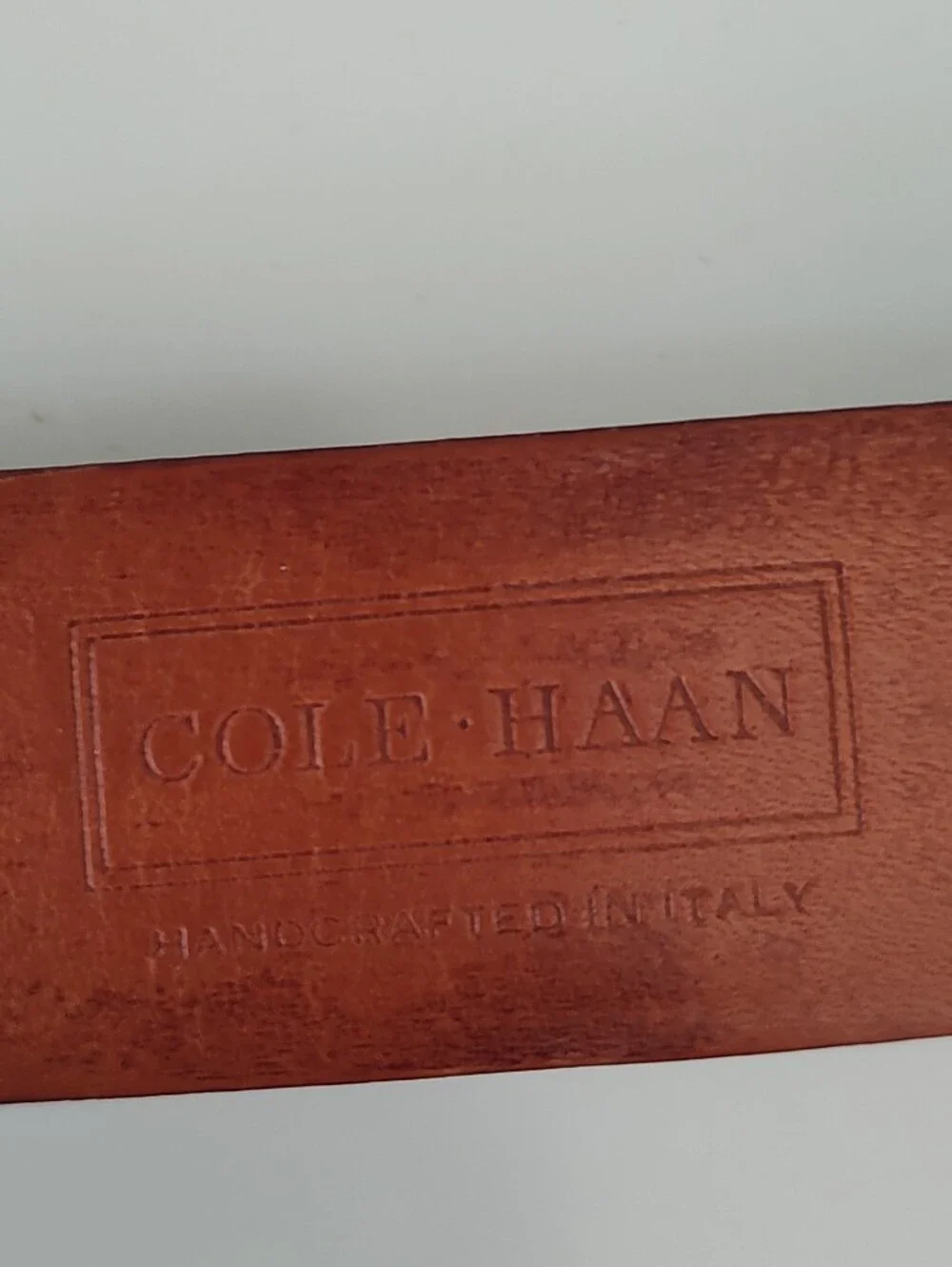 Cole Haan Men's Genuine Leather Belt Reddish Brown 40